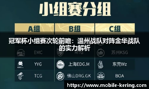 冠军杯小组赛次轮前瞻：温州战队对阵金华战队的实力解析